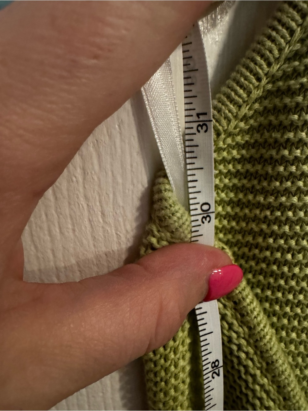 SABO Colorblock Strapless Halter Knit Dress in Green, Cream & Orange - Picture 7 of 7